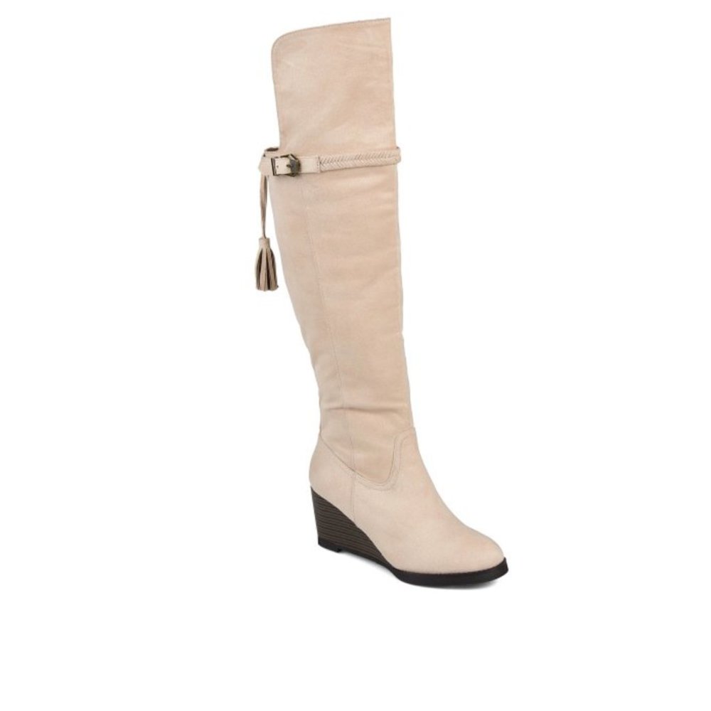 Journey + Crew Women's Vegan Suede Tassel Boots